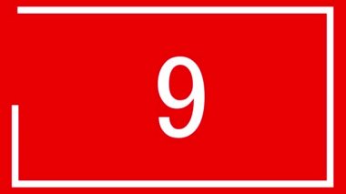 10 saniye geri sayım zamanlayıcı canlandırma grafikleri