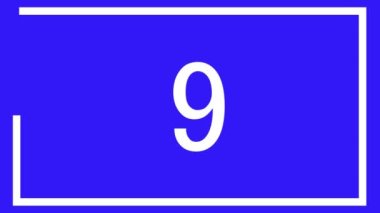 10 saniye geri sayım zamanlayıcı canlandırma grafikleri