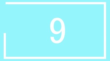 10 saniye geri sayım zamanlayıcı canlandırma grafikleri