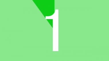 10 saniye kadar kronometre animasyon hareketi grafikleri say