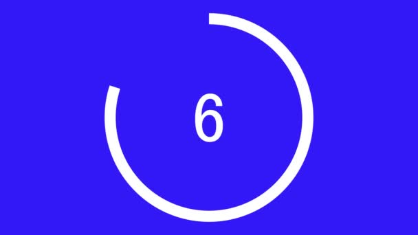 30 secondes compter les graphiques de mouvement d'animation chronomètre