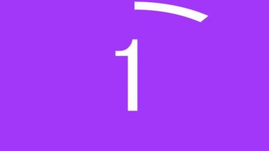 10 saniye kadar kronometre animasyon hareketi grafikleri say