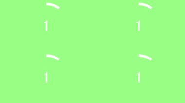 10 saniye kadar kronometre animasyon hareketi grafikleri say