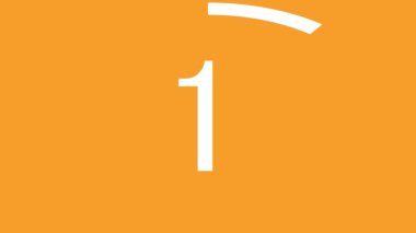 10 saniye kadar kronometre animasyon hareketi grafikleri say