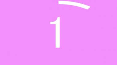 10 saniye kadar kronometre animasyon hareketi grafikleri say