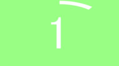 10 saniye kadar kronometre animasyon hareketi grafikleri say