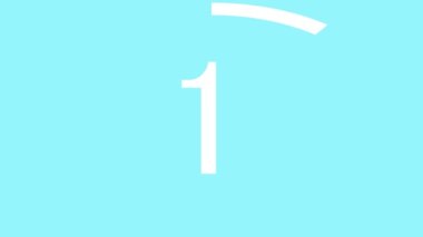 10 saniye kadar kronometre animasyon hareketi grafikleri say