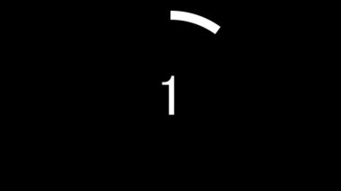 10 saniye kadar kronometre animasyon hareketi grafikleri say