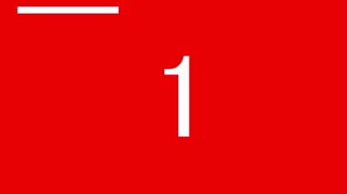 10 saniye kadar kronometre animasyon hareketi grafikleri say