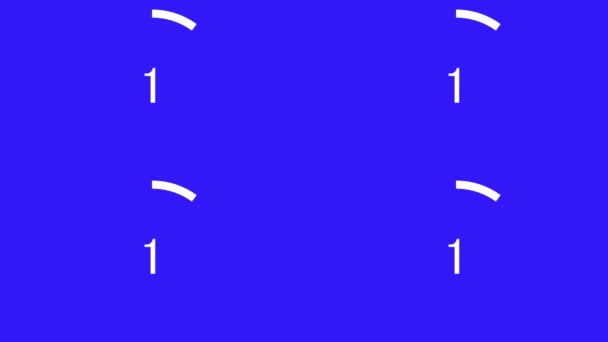 10 secondes compter les graphiques de mouvement d'animation chronomètre