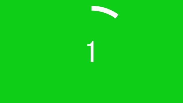 10 secondes compter les graphiques de mouvement d'animation chronomètre