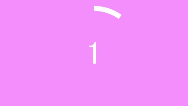 10 secondes compter les graphiques de mouvement d'animation chronomètre