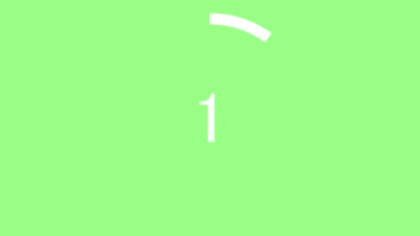 10 secondes compter les graphiques de mouvement d'animation chronomètre