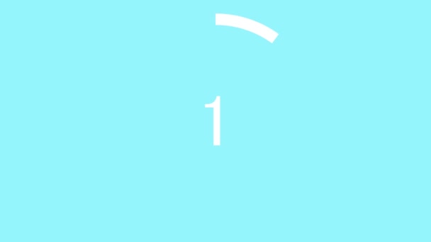 10 secondes compter les graphiques de mouvement d'animation chronomètre