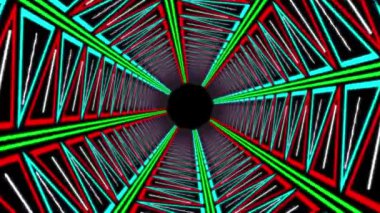 Siber tünel işleme animasyon hareketi grafikleri