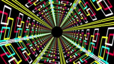 Siber tünel işleme animasyon hareketi grafikleri