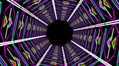 Siber tünel işleme animasyon hareketi grafikleri