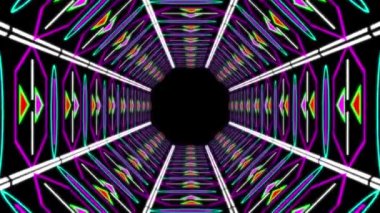 Siber tünel işleme animasyon hareketi grafikleri