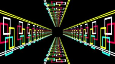 Siber tünel işleme animasyon hareketi grafikleri