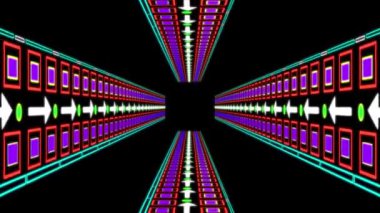 Siber tünel işleme animasyon hareketi grafikleri