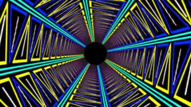 Siber tünel işleme animasyon hareketi grafikleri