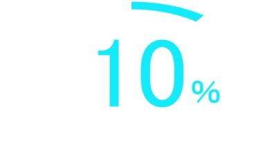% 100 sayım yüzde animasyon hareket grafikleri