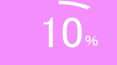 % 100 sayım yüzde animasyon hareket grafikleri