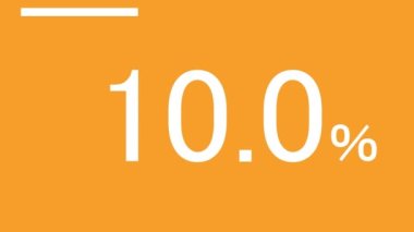 % 100 sayım yüzde animasyon hareket grafikleri
