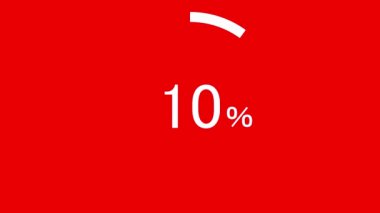 % 100 sayım yüzde animasyon hareket grafikleri