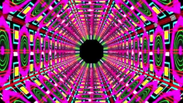 Cyber Tunnel Progression Animation Mouvement Graphiques — Video
