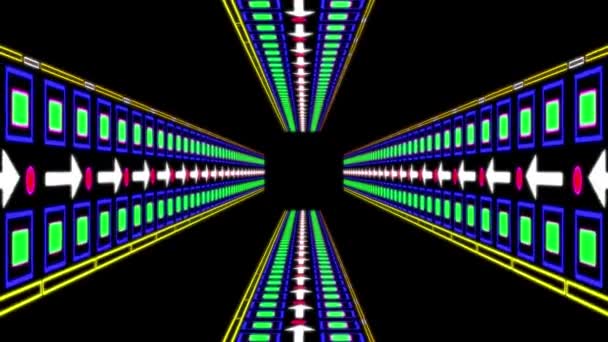 网络隧道进展动画运动图形 — 图库视频影像