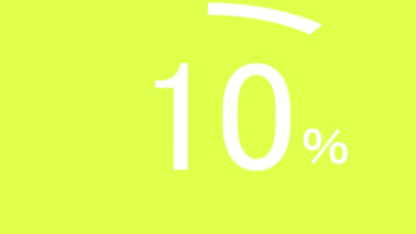 100 Ige Prozentuale Animationsgrafik — Stockvideo