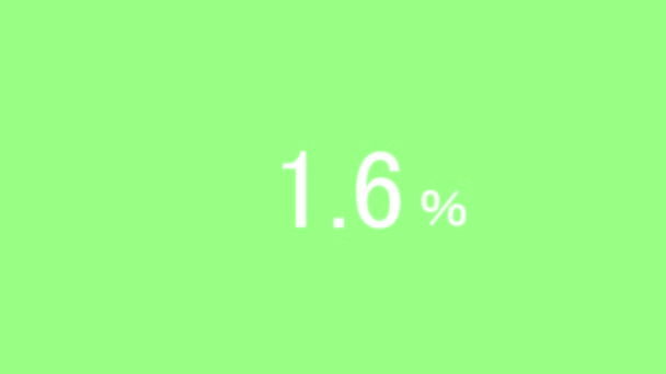 Gráficos Movimiento Animación Porcentaje Recuento Del 100 — Vídeo de stock