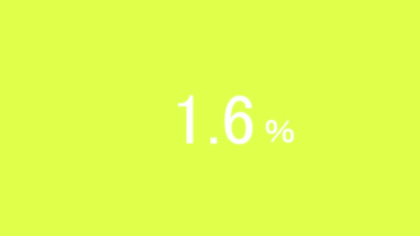 100 Count Percentage Animation Motion Graphics — Stock Video