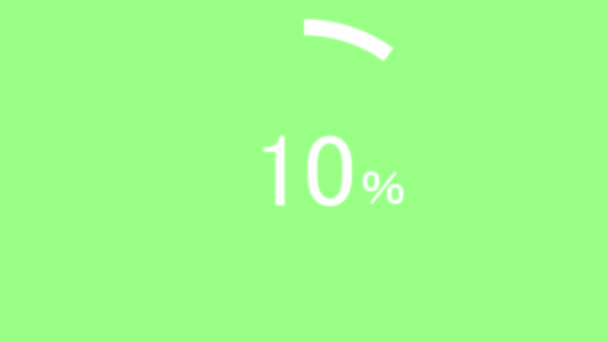 100 Count Percentage Animatie Motion Graphics — Stockvideo