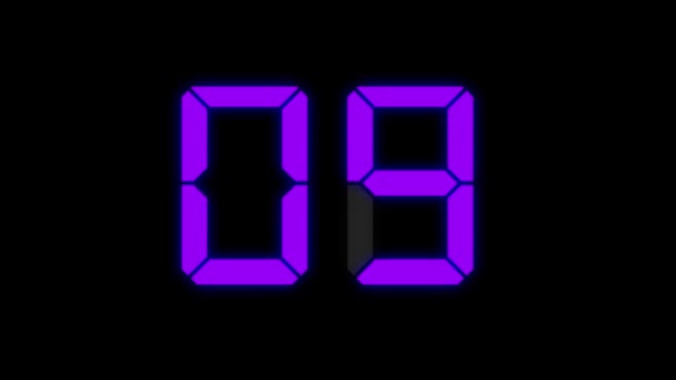 Digital Clock Seconds Countdown Timer Animation Motion Graphics — Stock  Video © kawamura_lucy #526609106