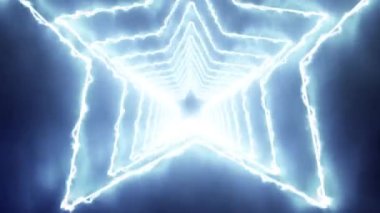 3B yıldız tünel animasyon hareketi grafikleri