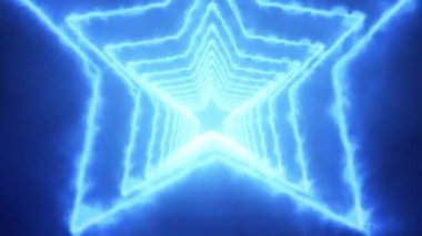 3B yıldız tünel animasyon hareketi grafikleri