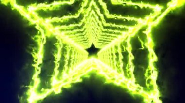 3B yıldız tünel animasyon hareketi grafikleri