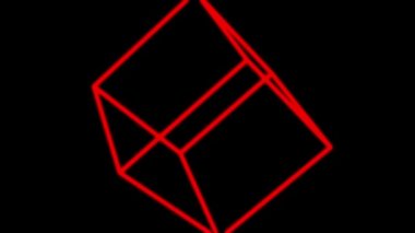 3D küp hareket hareket hareket grafikleri