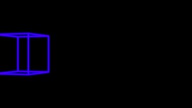 3D küp hareket hareket hareket grafikleri