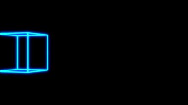 3D küp hareket hareket hareket grafikleri