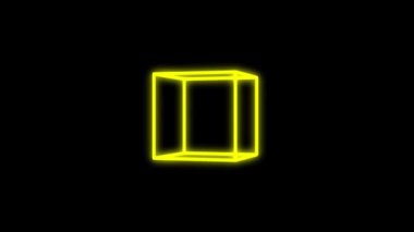 3D küp hareket hareket hareket grafikleri