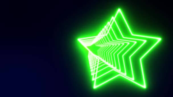 Star Tunnel Animation Mouvement Graphiques — Video