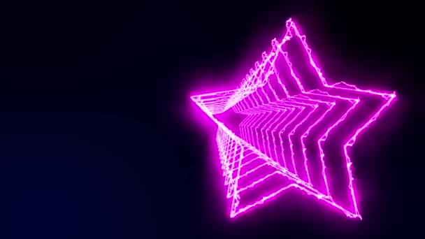 3D星光隧道动画动画图形 — 图库视频影像