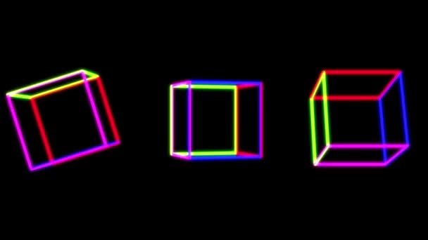 Cube Animations Animées Motion Graphiques — Video