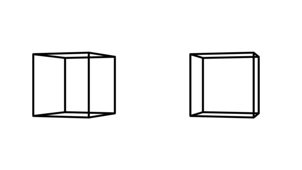 Cube Rörlig Animation Rörelse Grafik — Stockvideo