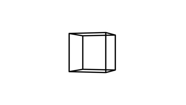 Cube Rörlig Animation Rörelse Grafik — Stockvideo