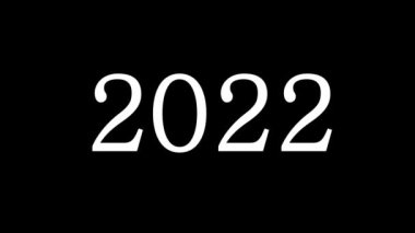 Yıl Metni canlandırma hareketi grafikleri