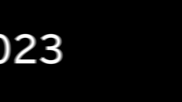 Ano Animação Texto Movimento Gráficos — Vídeo de Stock